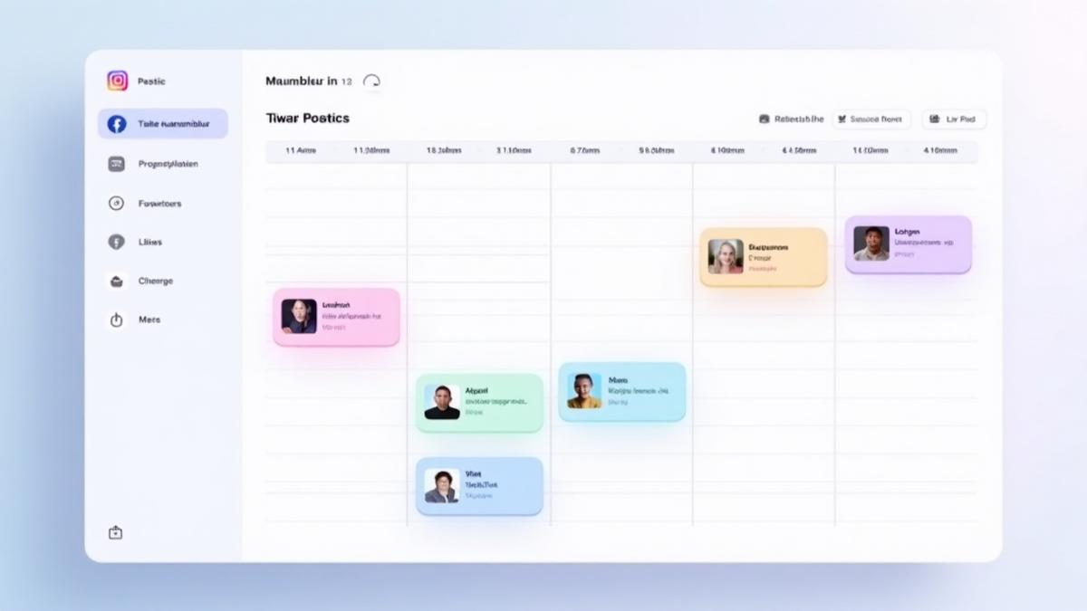 Socialic dashboard preview showing social media scheduling interface