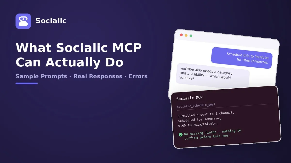 What Socialic MCP Can Actually Do: Sample Prompts and Responses